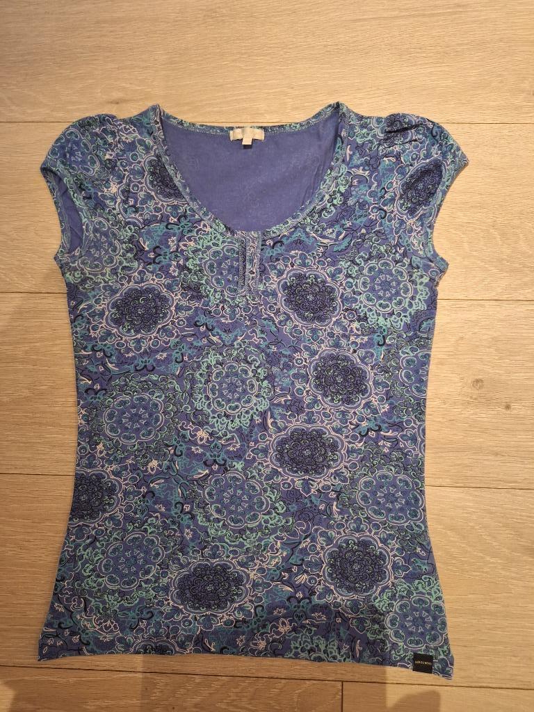 T-shirt, merk Mer Du Nord, maat S, blauw met patroon, Blauw, Nieuw, Ophalen of Verzenden, Korte mouw