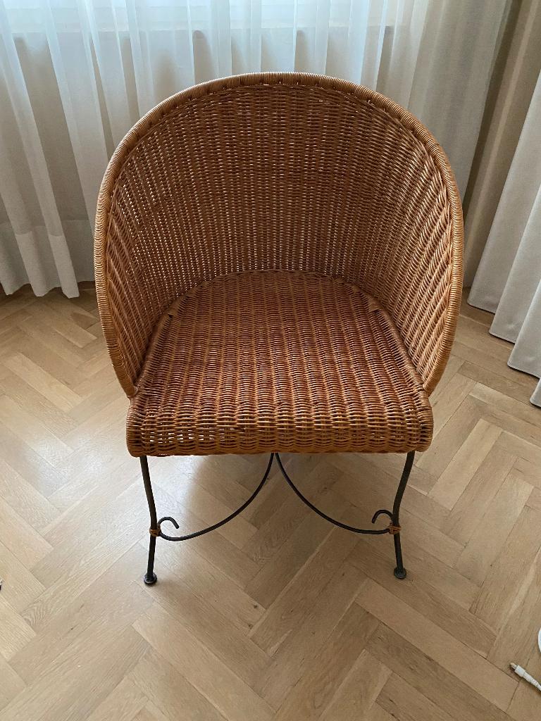 Fauteuil IKEA  rotin vintage, Enlèvement, Utilisé, Osier ou Rotin, Moderne et classique