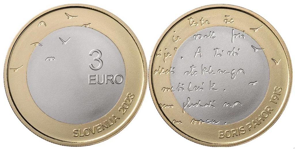 3 euro Slovenië 2023 Boris Pahor, Ophalen of Verzenden, Slovenië