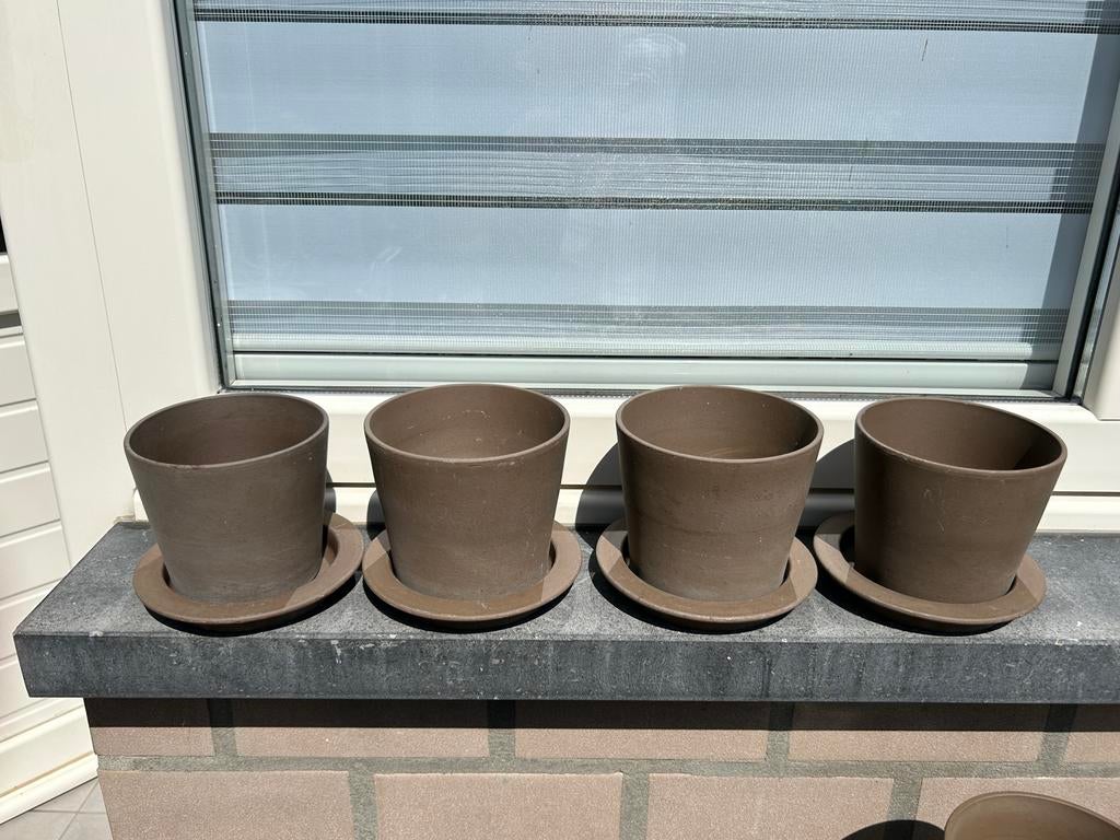 Lot bloempotten, Tuin en Terras, Bloempotten, Ophalen, Zo goed als nieuw