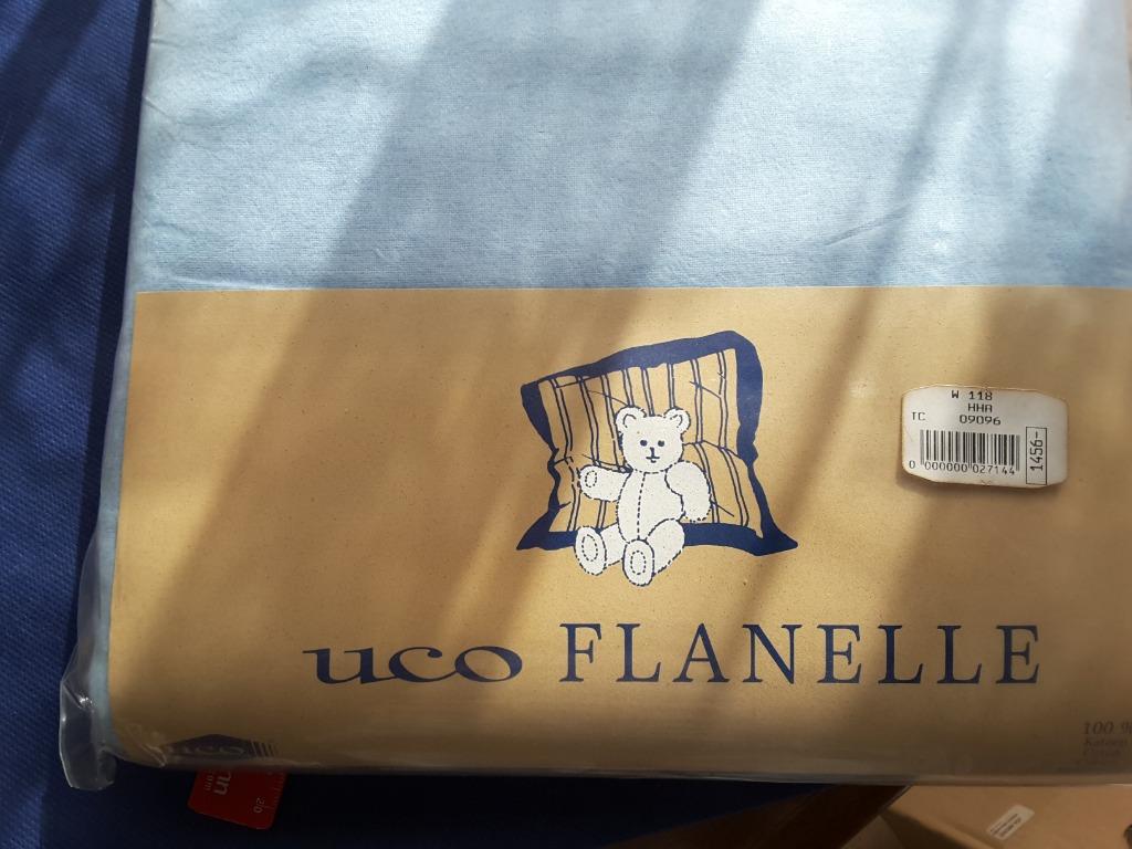 drap de flanelle bleu ciel 1 personne 180x290 cm 100% coton, Enlèvement ou Envoi, Neuf, Une personne, Bleu