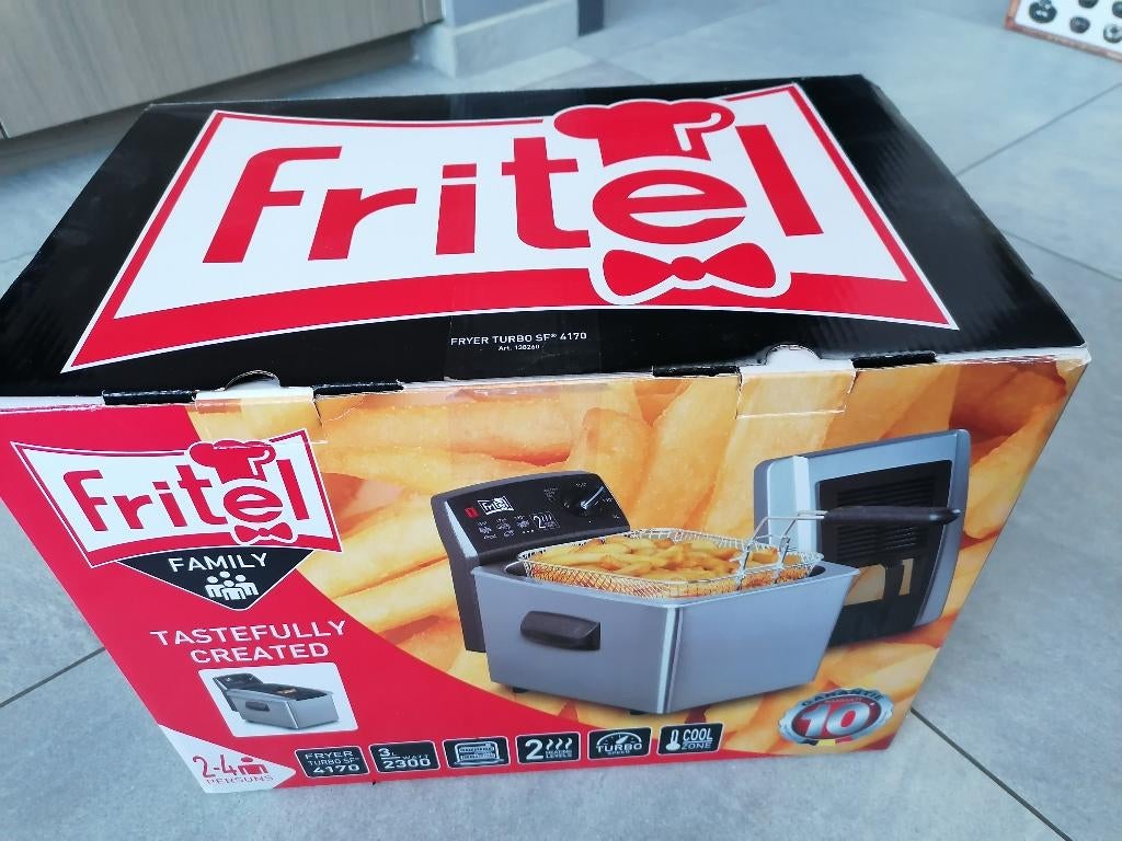 XL friteuse met dubbel verwarmingselement en kijkvenster, 2 à 3 litres, Enlèvement, Comme neuf, Pan intérieur amovible
