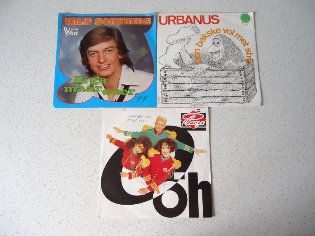 Part 162 - 3 Singles van Willy Sommers, Urbanus & Plaza., Gebruikt, 7 inch, Single, Ophalen of Verzenden
