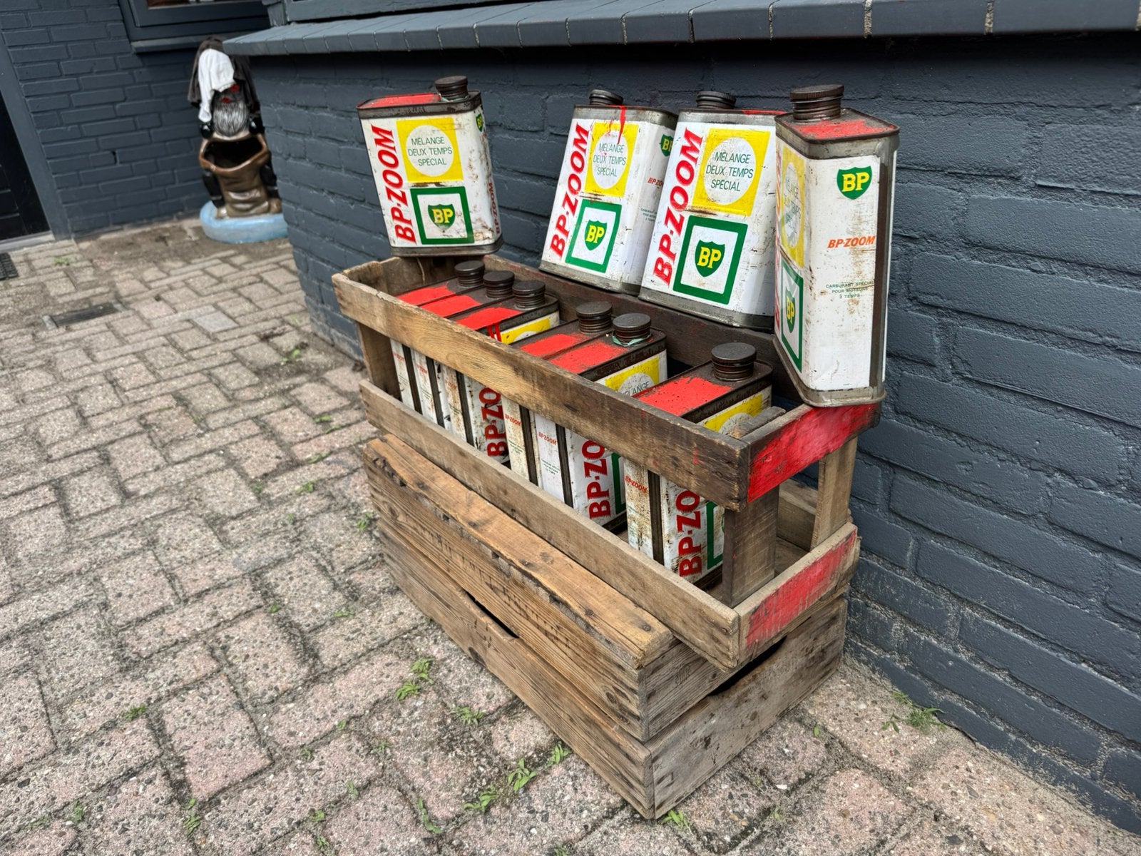 BP Zoom collectie olie blikken, Ophalen of Verzenden, Gebruikt, Overige, Overige merken