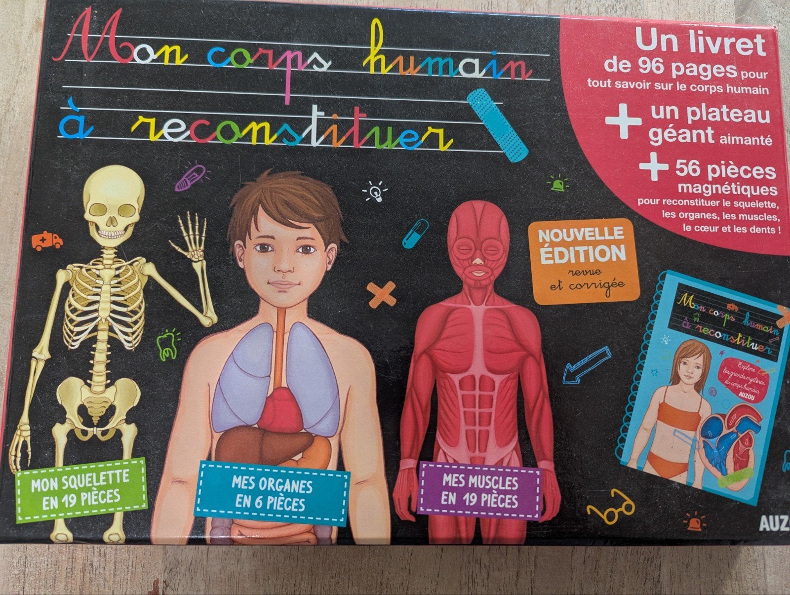 Mon corps humain - jeu éducatif magnétique, Een of twee spelers, Verzenden, Gebruikt, Auzou