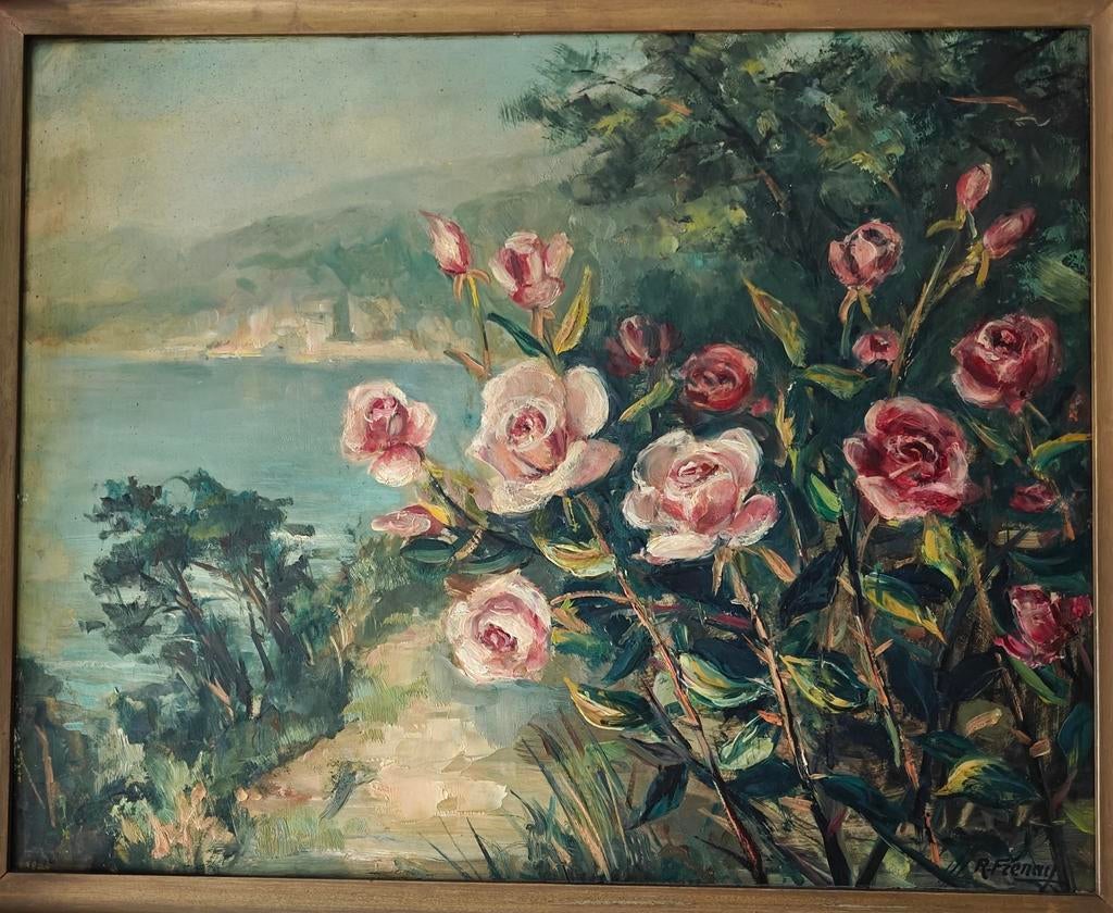 Robert Frenay - olieverf op paneel, Ophalen