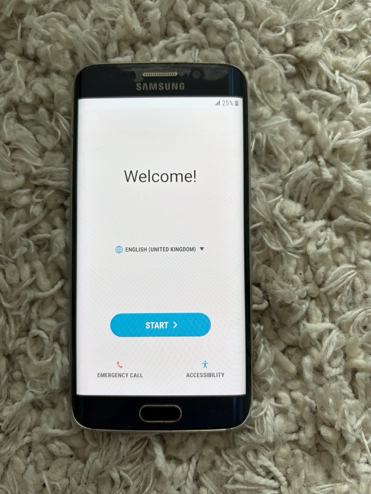 Samsung Galaxy S6 Edge, Telecommunicatie, Mobiele telefoons | Samsung, Ophalen, Gebruikt, Overige modellen, Blauw