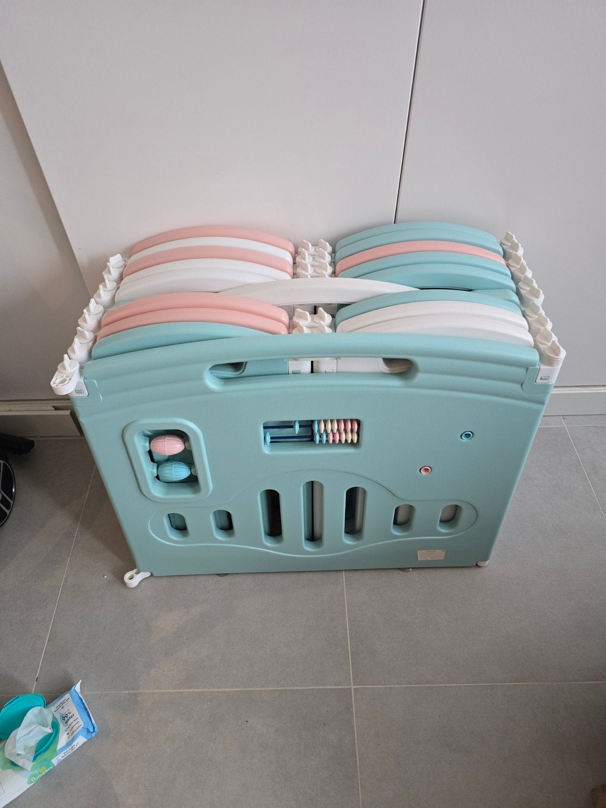 Grand bac à terre pour lapins 18 panneaux., Enlèvement