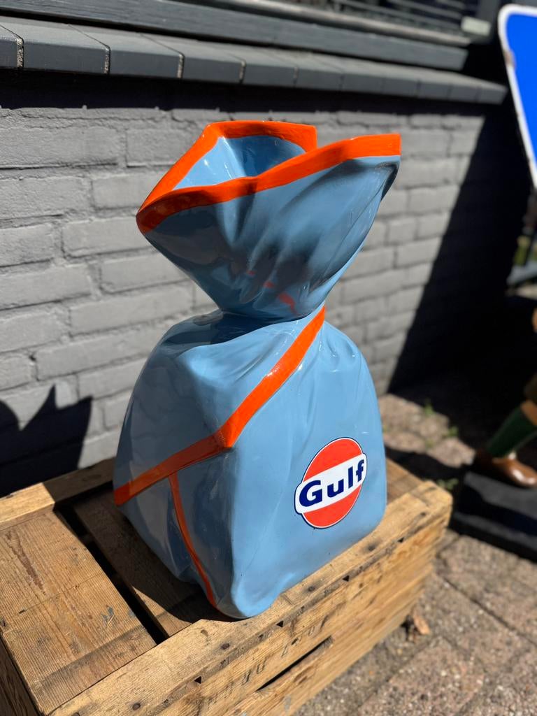 Gulf reclame beeld snoep toffee, Ophalen, Zo goed als nieuw, Reclamebord