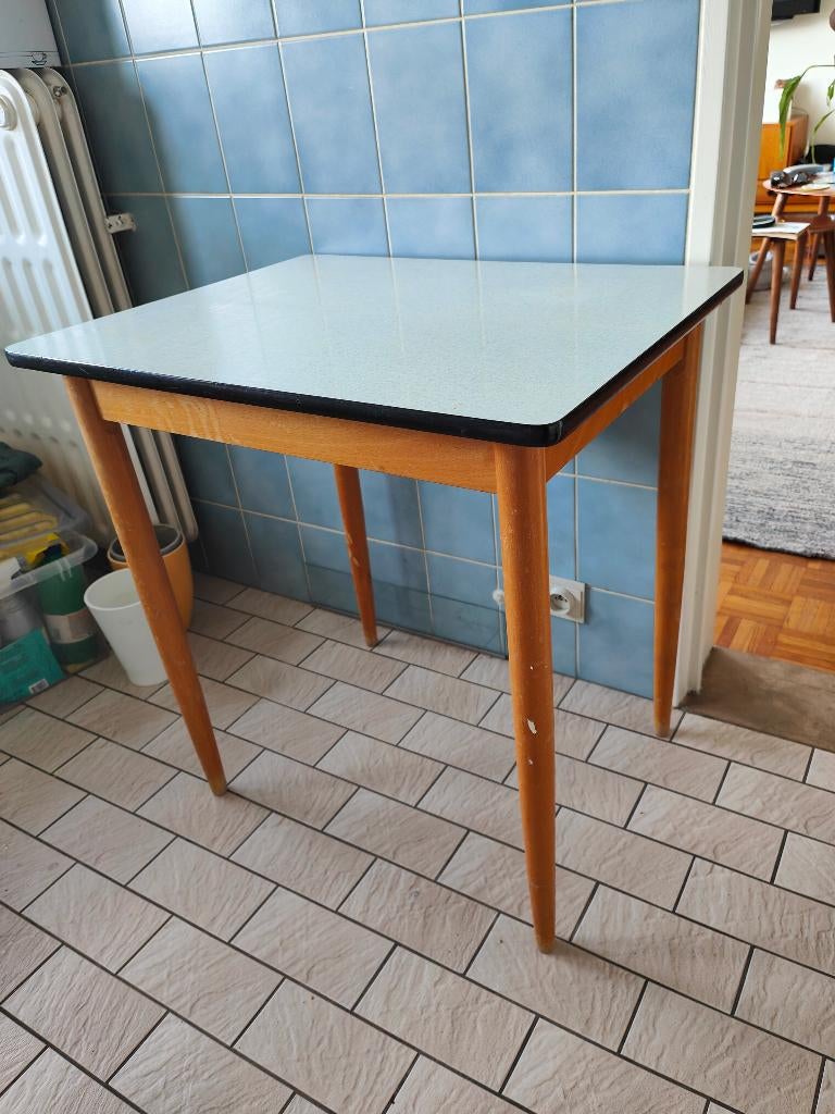 Kleine retro keukentafel, Huis en Inrichting, Tafels | Eettafels, Ophalen, Gebruikt, 50 tot 100 cm, Retro fifties