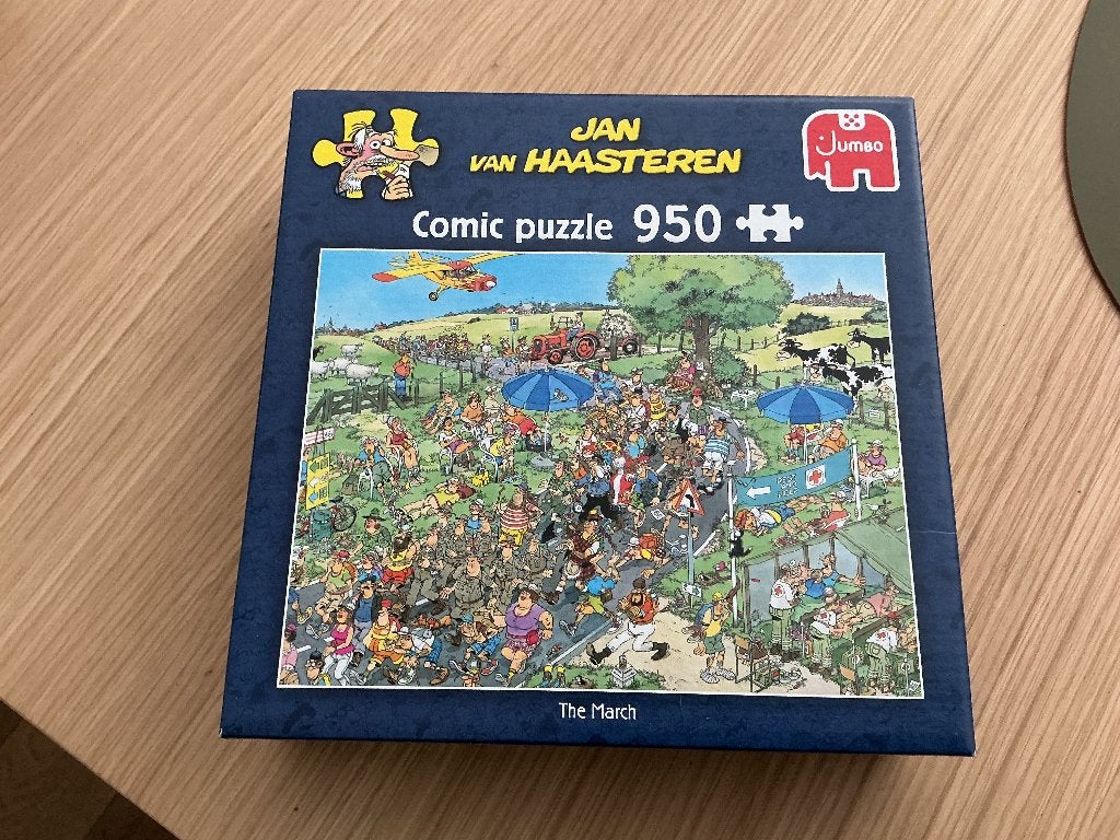 Jan van haasteren 950 stukken, Hobby en Vrije tijd, Ophalen, 500 t/m 1500 stukjes, Zo goed als nieuw, Legpuzzel