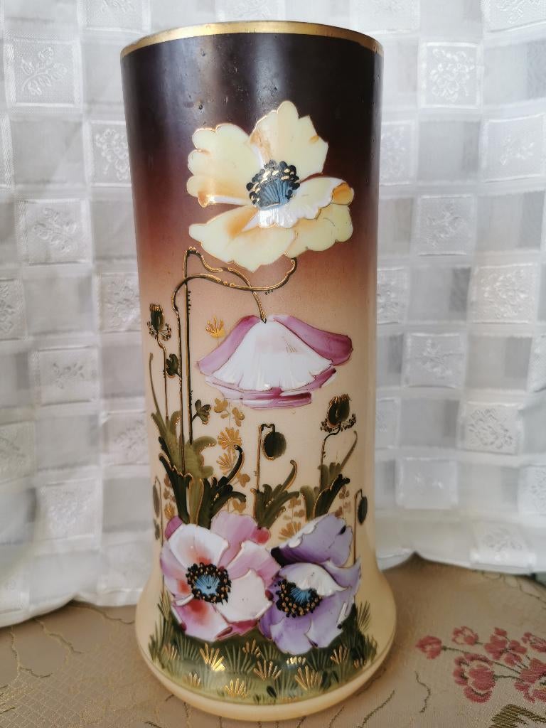 Art Nouveau vaas gemaakt van opaalglas, Antiek en Kunst, Ophalen of Verzenden