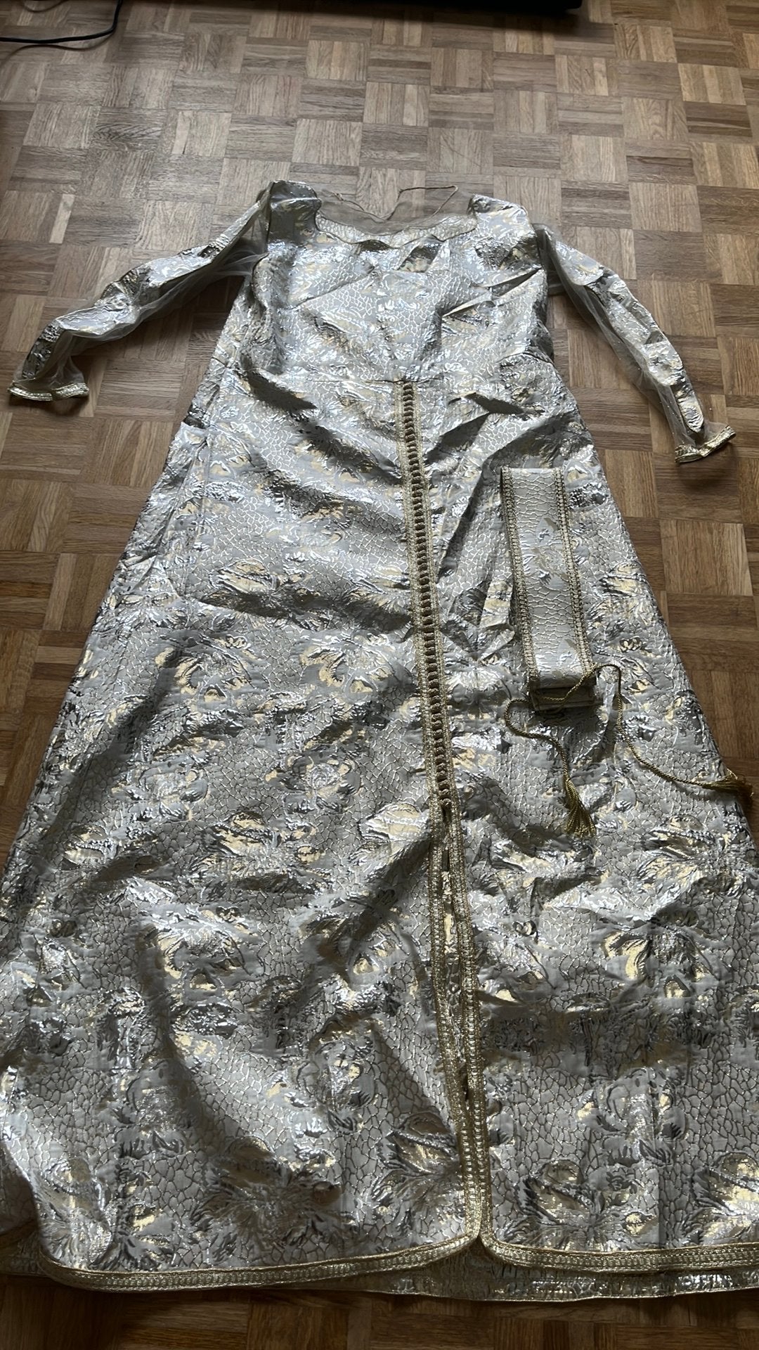 Robe marocaine bocare argenté, Enlèvement ou Envoi, Comme neuf, Argenté, Autres marques