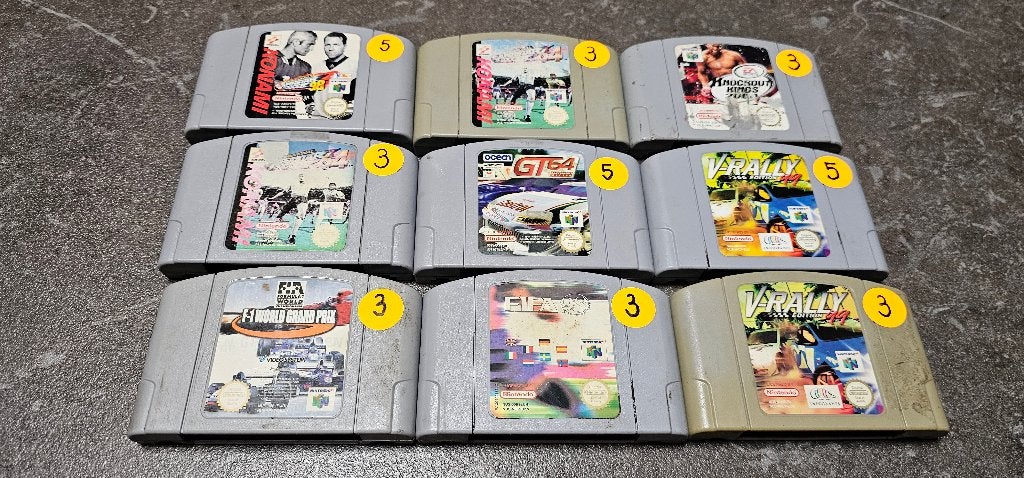 Lot 9 Nintendo 64-spellen, Games en Spelcomputers, Games | Nintendo 64, Ophalen of Verzenden, Gebruikt