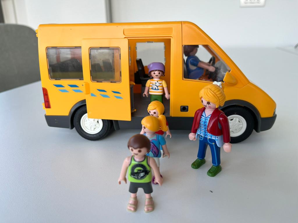 Bus scolaire Playmobil, Enlèvement, Comme neuf, Ensemble complet