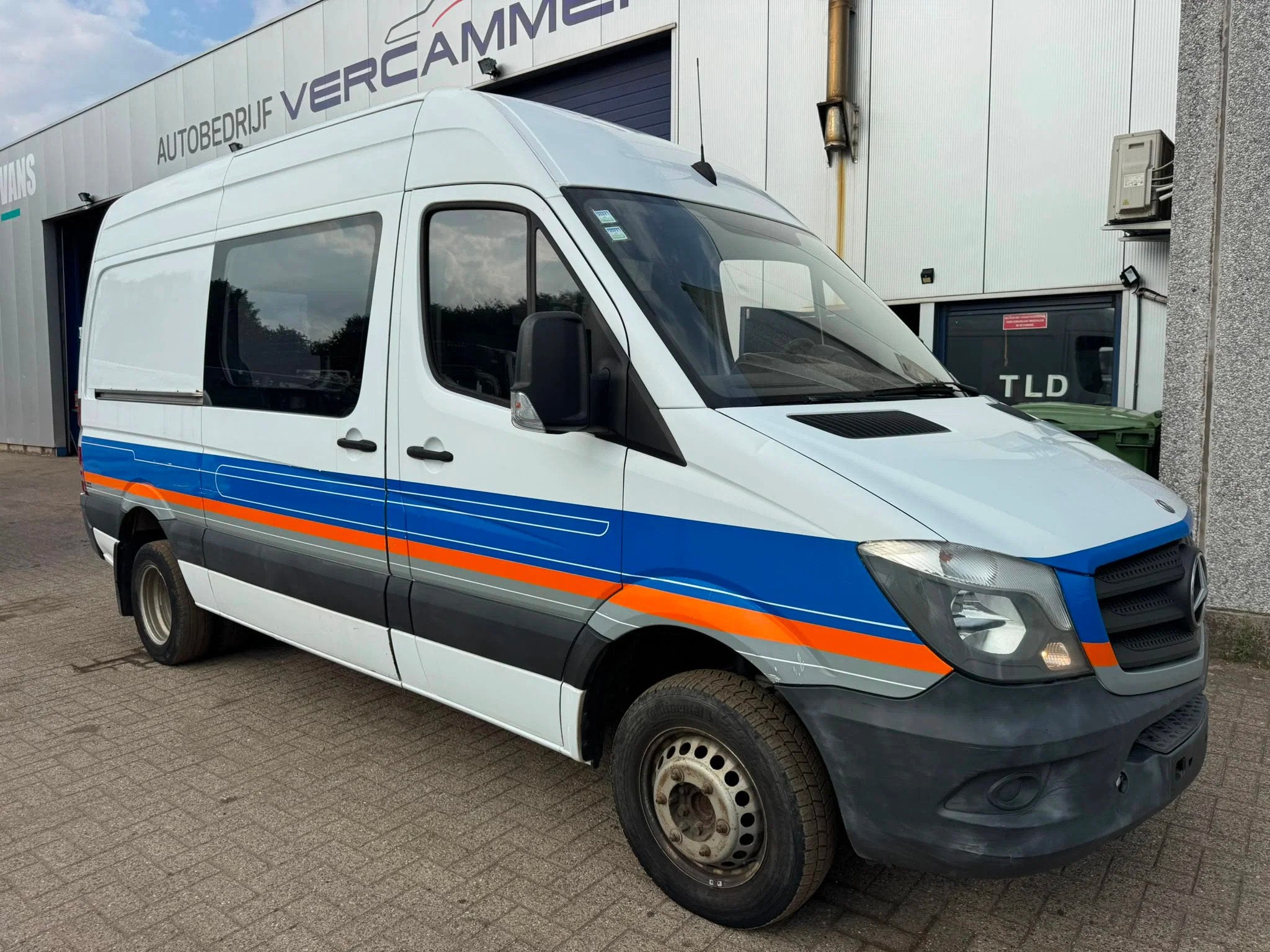 Mercedes-Benz Sprinter 516 *EURO 5-AC-BELGIAN ORIGINE*, Auto's, Bestelwagens en Lichte vracht, Euro 5, Achterwielaandrijving, Wit