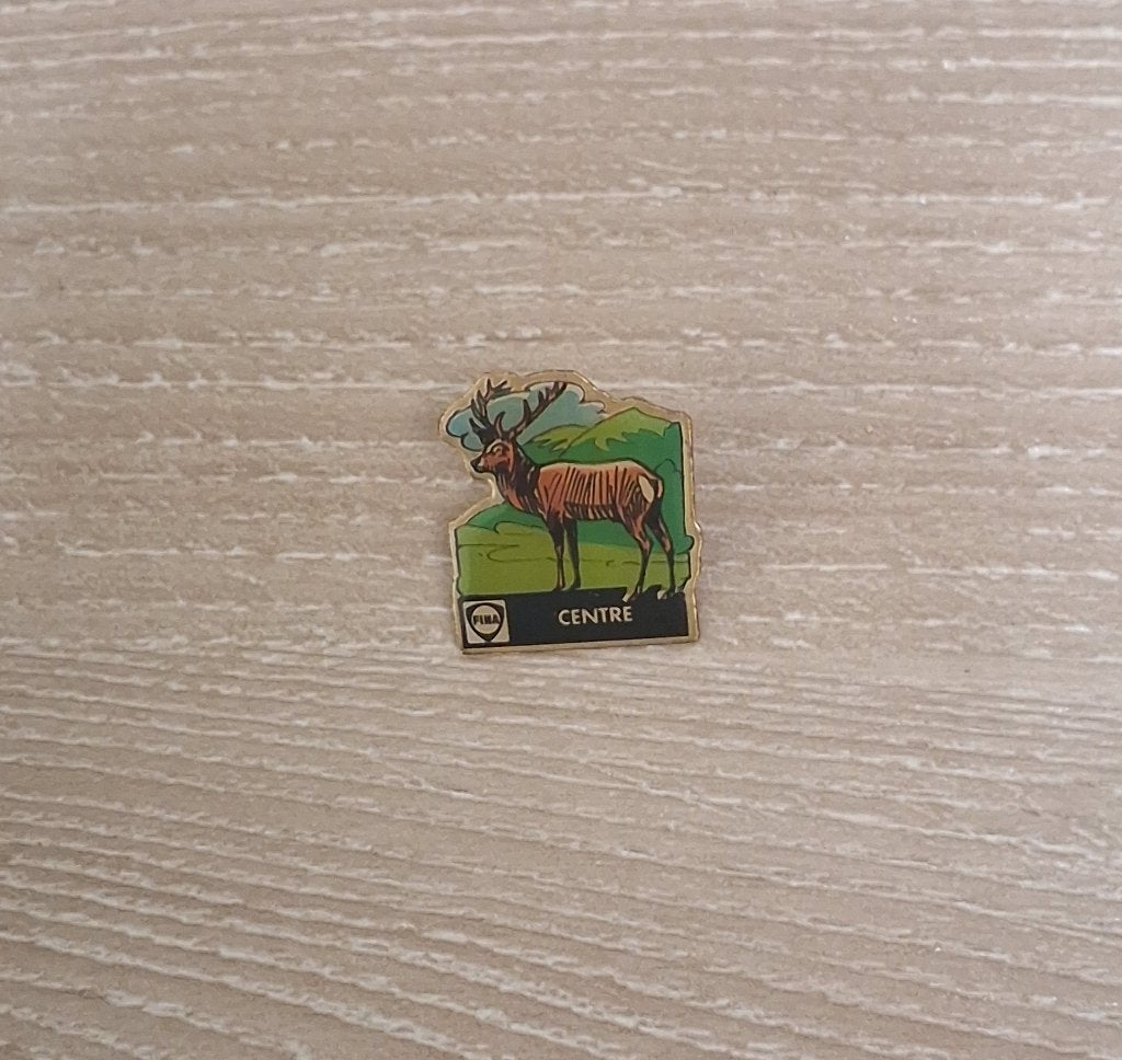PIN - FINA - CENTRE - RENDIER - RENNE - REINDEER, Verzenden, Gebruikt, Transport, Speldje of Pin