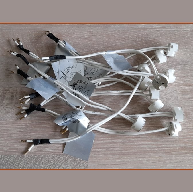 DOUILLE MR16-GU5.3 - 25V - 5A - Fil 17cm, Huis en Inrichting, Lampen | Spots, Ophalen of Verzenden, Nieuw, GU5.3, Plafondspot of Wandspot