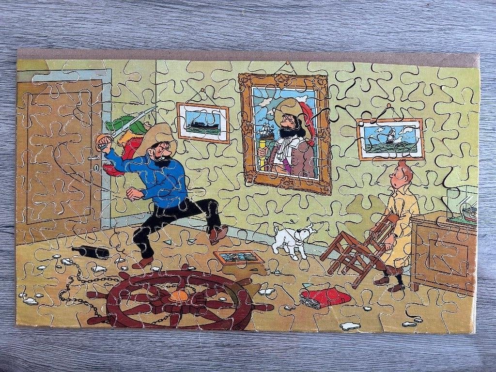Kuifje puzzel : Het Geheim van de Eenhoorn (1955), Boeken, Ophalen of Verzenden, Hergé