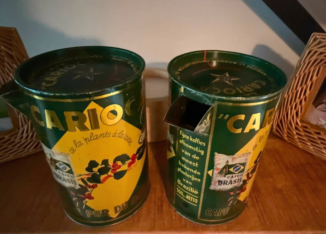 Anciennes boîtes distributrices à café CARIOCA – années 1950, Enlèvement ou Envoi, Utilisé, Café