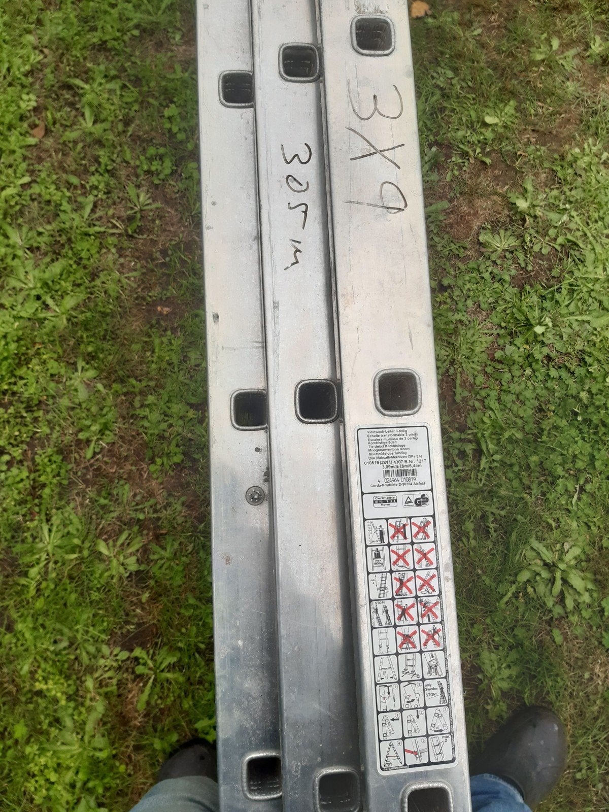 alu ladder 3x11, Ophalen of Verzenden, Ladder