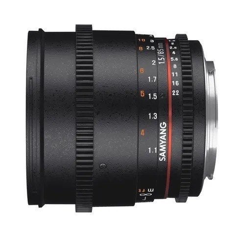 Objectif cinéma Samyang 85 mm T1.5 VDSLR MK2, TV, Hi-fi & Vidéo, Photo | Lentilles & Objectifs, Pare-soleil, 85 mm, Téléobjectif