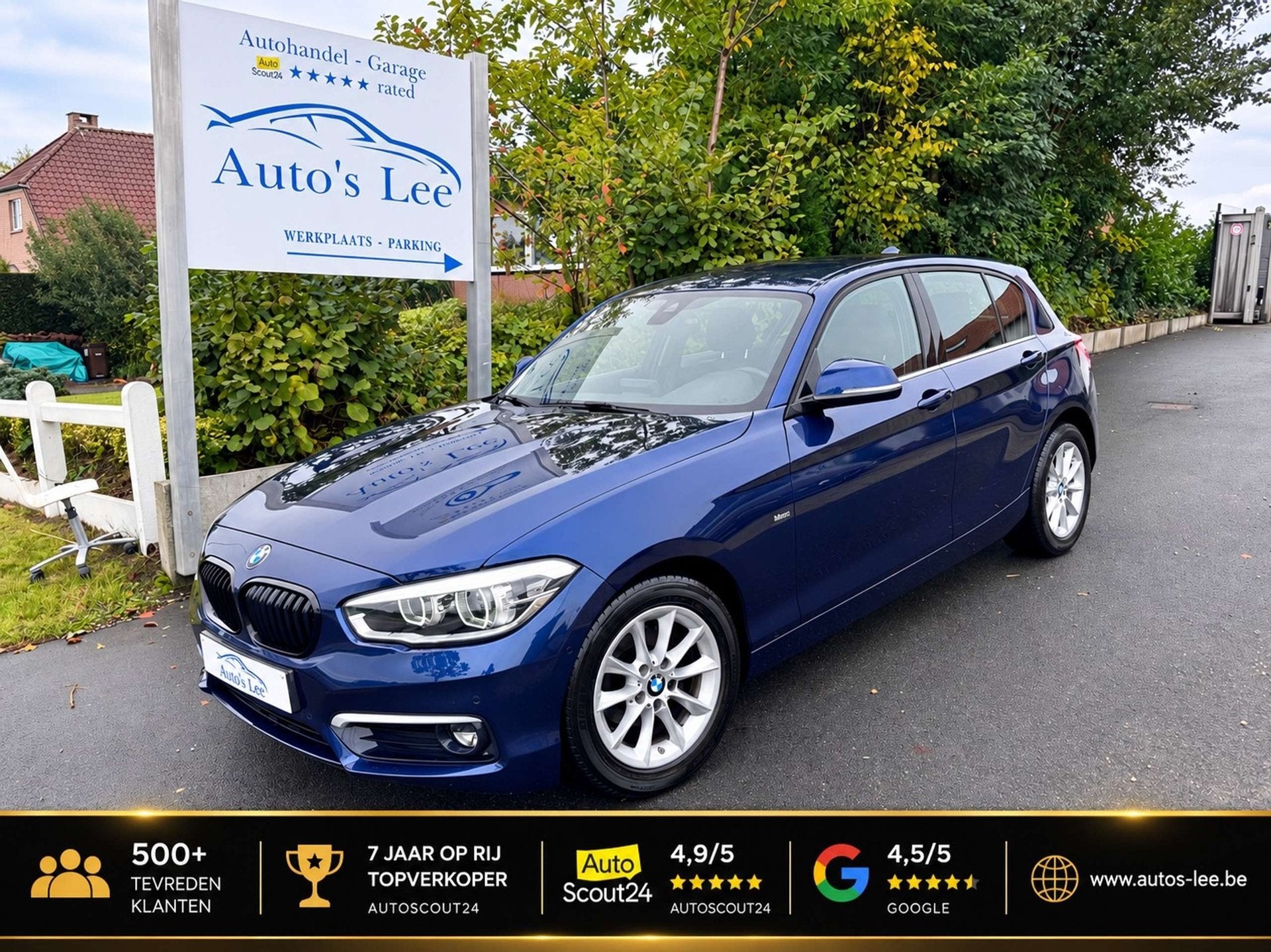 BMW 118 118i leder/ledkoplampen/zetelverwarming/lane+front a, Autos, 100 kW, 116 g/km, Achat, Euro 6