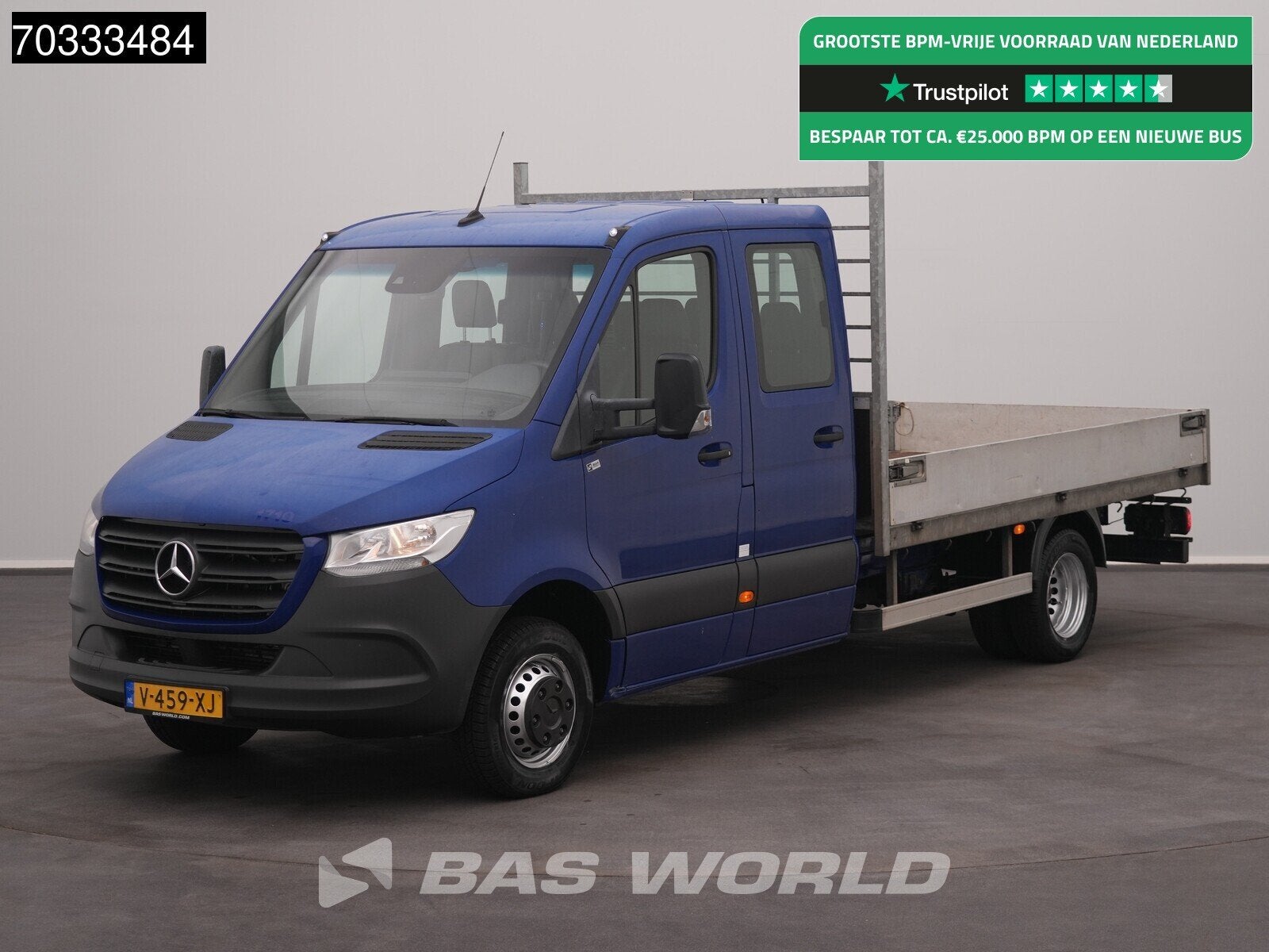 Mercedes Sprinter 516 CDI Automaat Open Laadbak 3.5t trekhaa, Autos, Cuir, Achat, Euro 6, Entreprise