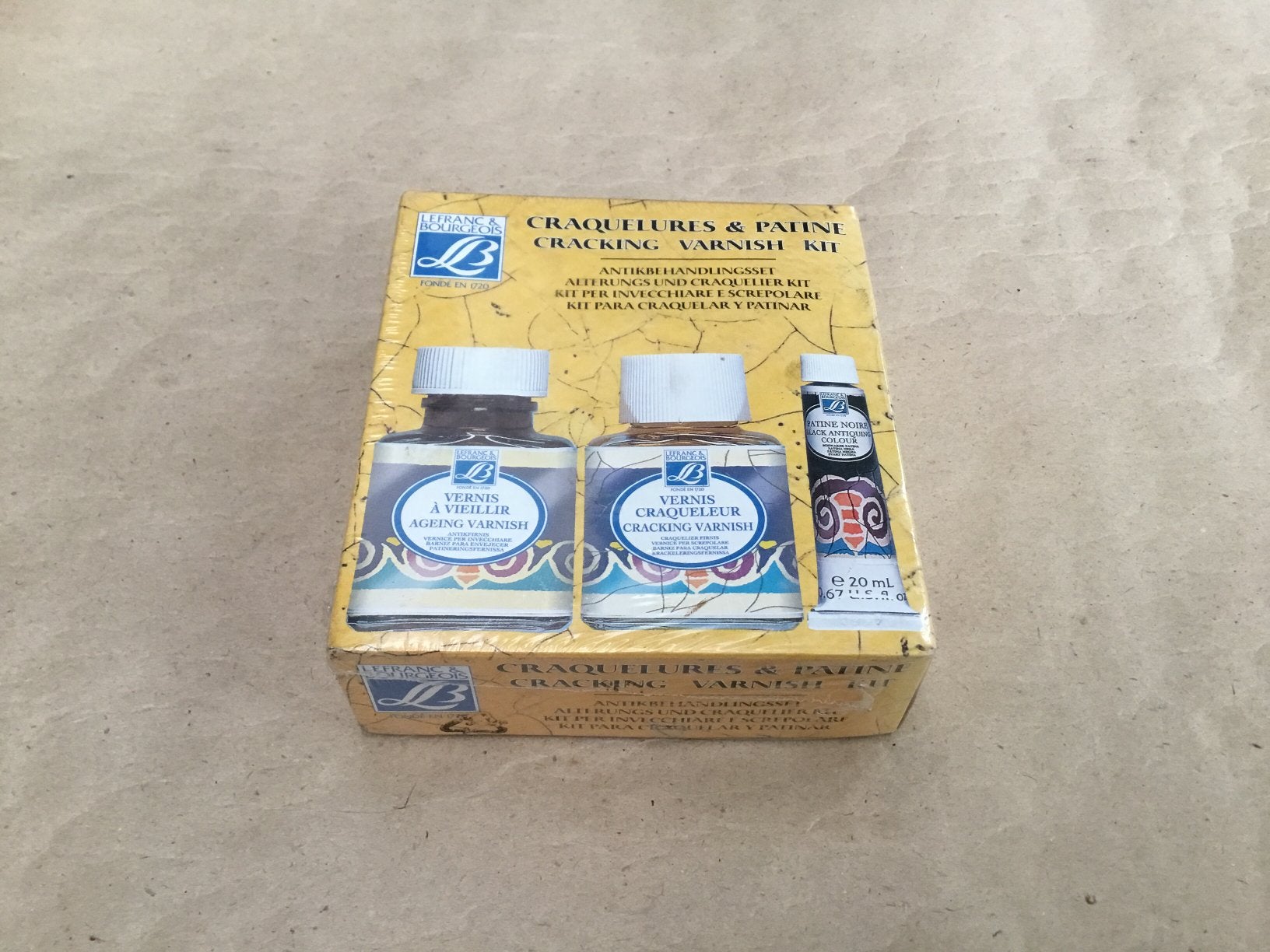 Kit de vernis à craquer Lefranc Bourgeois Craquelures Patine, Enlèvement ou Envoi, Neuf, Autres types