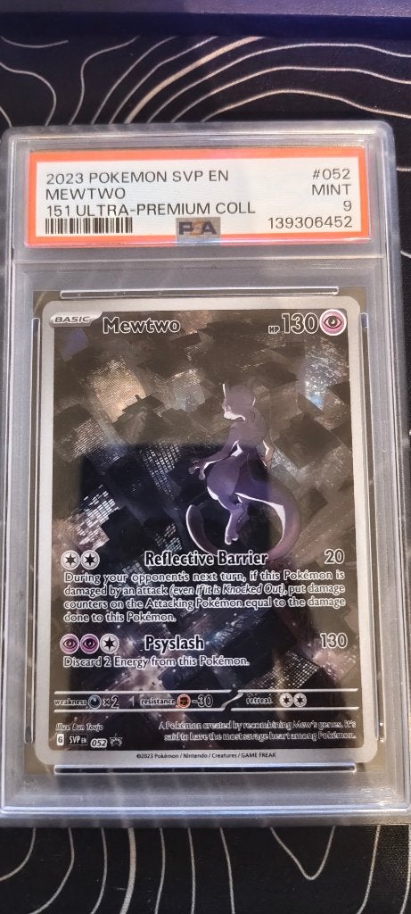 Mewtwo PSA 9, Hobby en Vrije tijd, Ophalen, Nieuw, Losse kaart