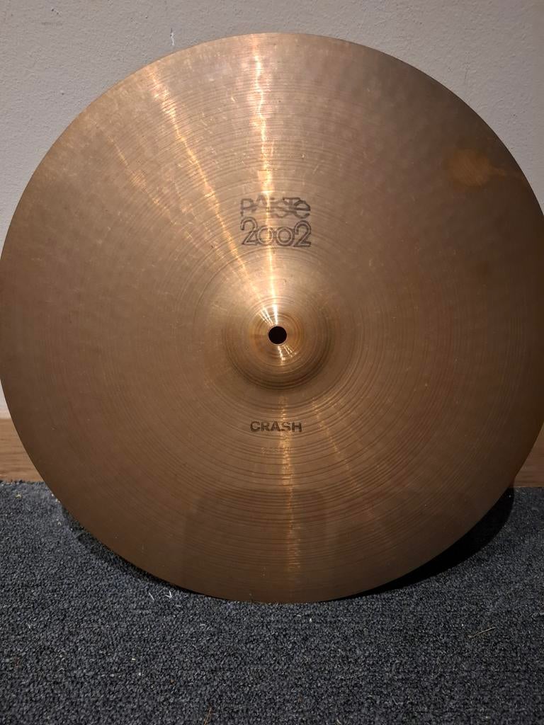 Paiste 2002 black label 16 inch vintage crash voor drumstel, Ophalen of Verzenden, Zo goed als nieuw