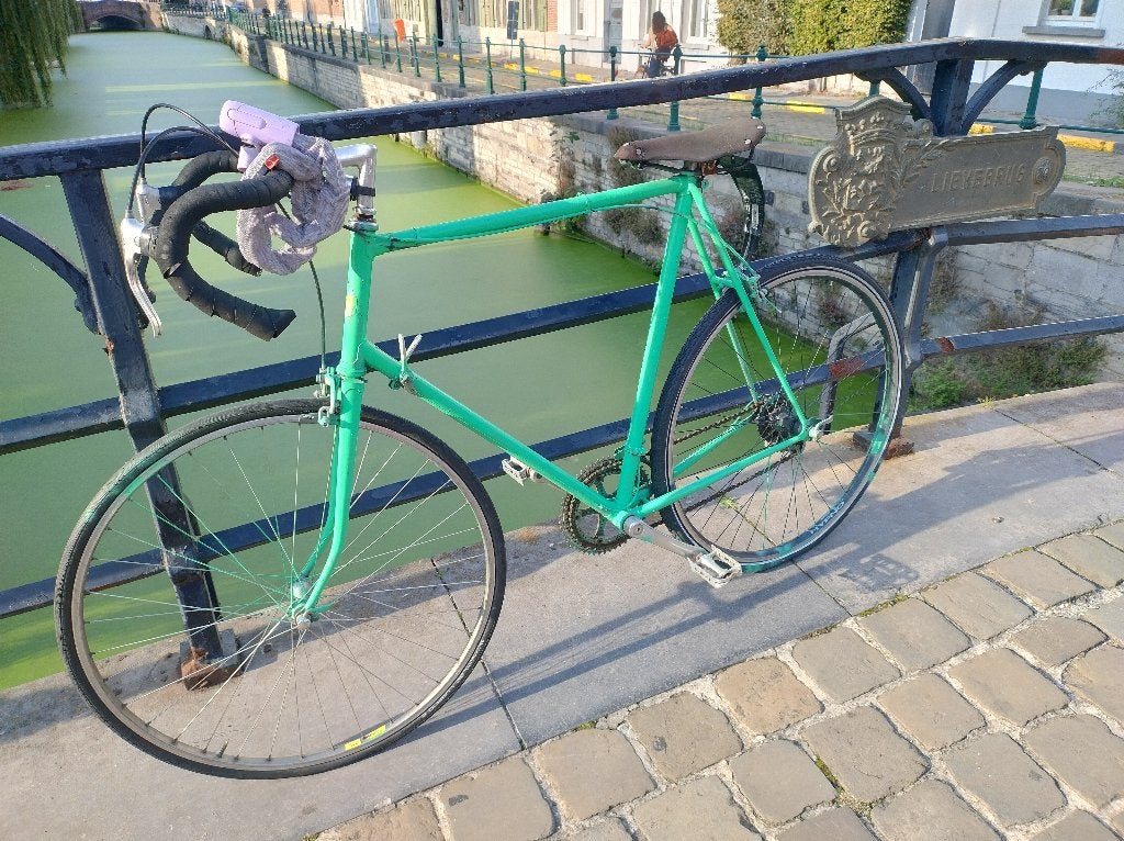 Koersfiets volledig in orde, Fietsen en Brommers, Gebruikt, Velgrem, Versnellingen, 57 tot 61 cm