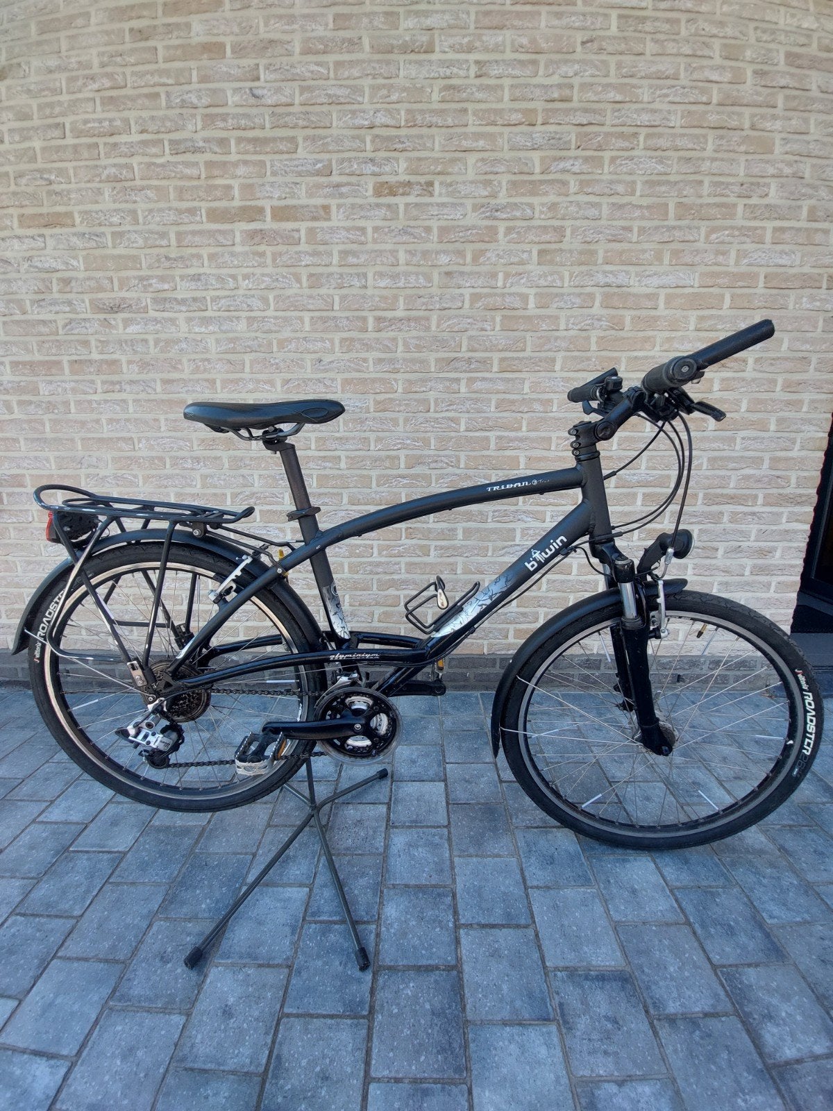 Trekking-trailfiets decathlon maat M/L, Gebruikt, Vering, Velgrem, Meer dan 20 versnellingen