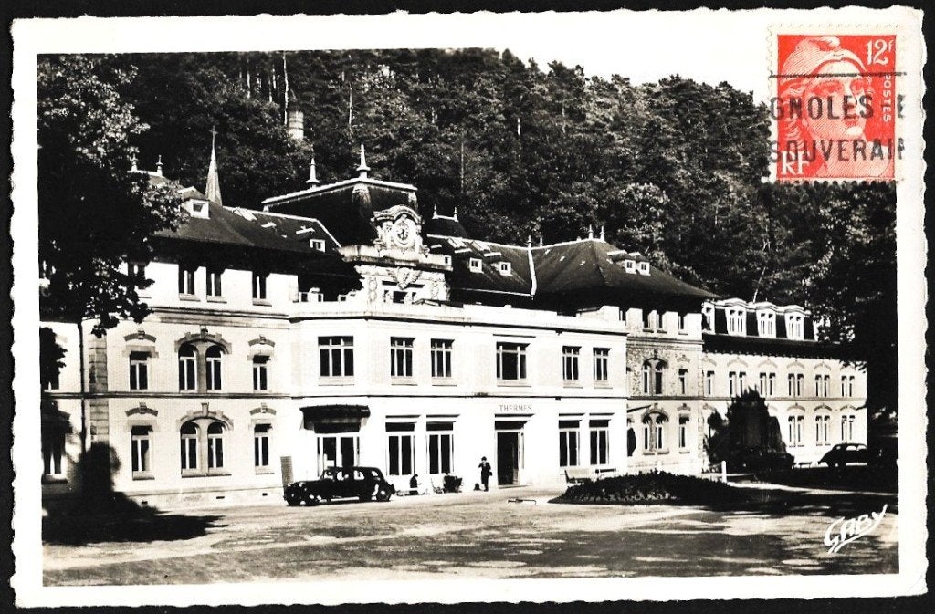 1950 - FRANKRIJK - Bagnoles-de-l'Orne: Etabl. Thermal, Verzamelen, Postkaarten | Buitenland, Verzenden, 1940 tot 1960, Gelopen