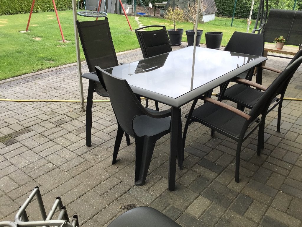 Tuinmeubels, Tuin en Terras, Tuinsets en Loungesets, Ophalen, Gebruikt, 6 zitplaatsen, Aluminium