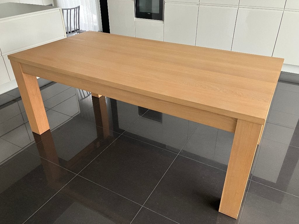 Eettafel keukentafel massief hout 200x100x78cm, Ophalen, Gebruikt, 100 tot 150 cm, 200 cm of meer