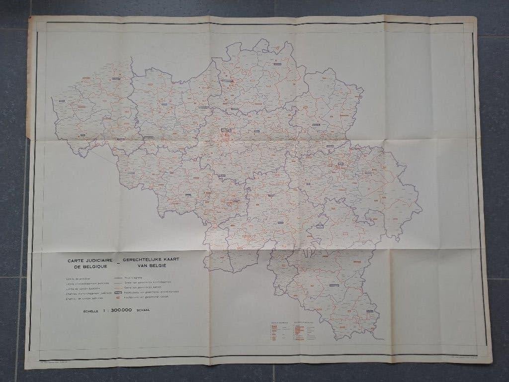 Gerechtelijke kaart van België, 1962, Ngi, Ophalen, 20e eeuw of later, Gelezen
