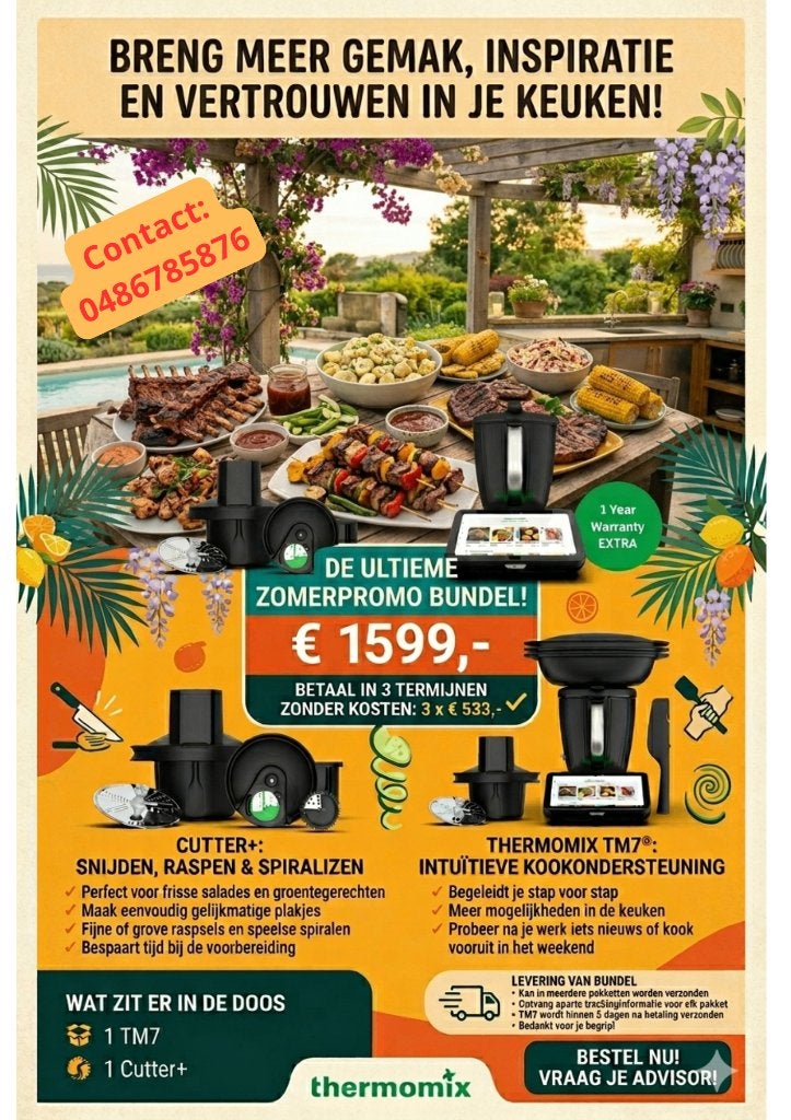 533 euros x 3 TM7, Thermomix TM7, 3 à 4 litres, Enlèvement, Neuf, 3 vitesses ou plus