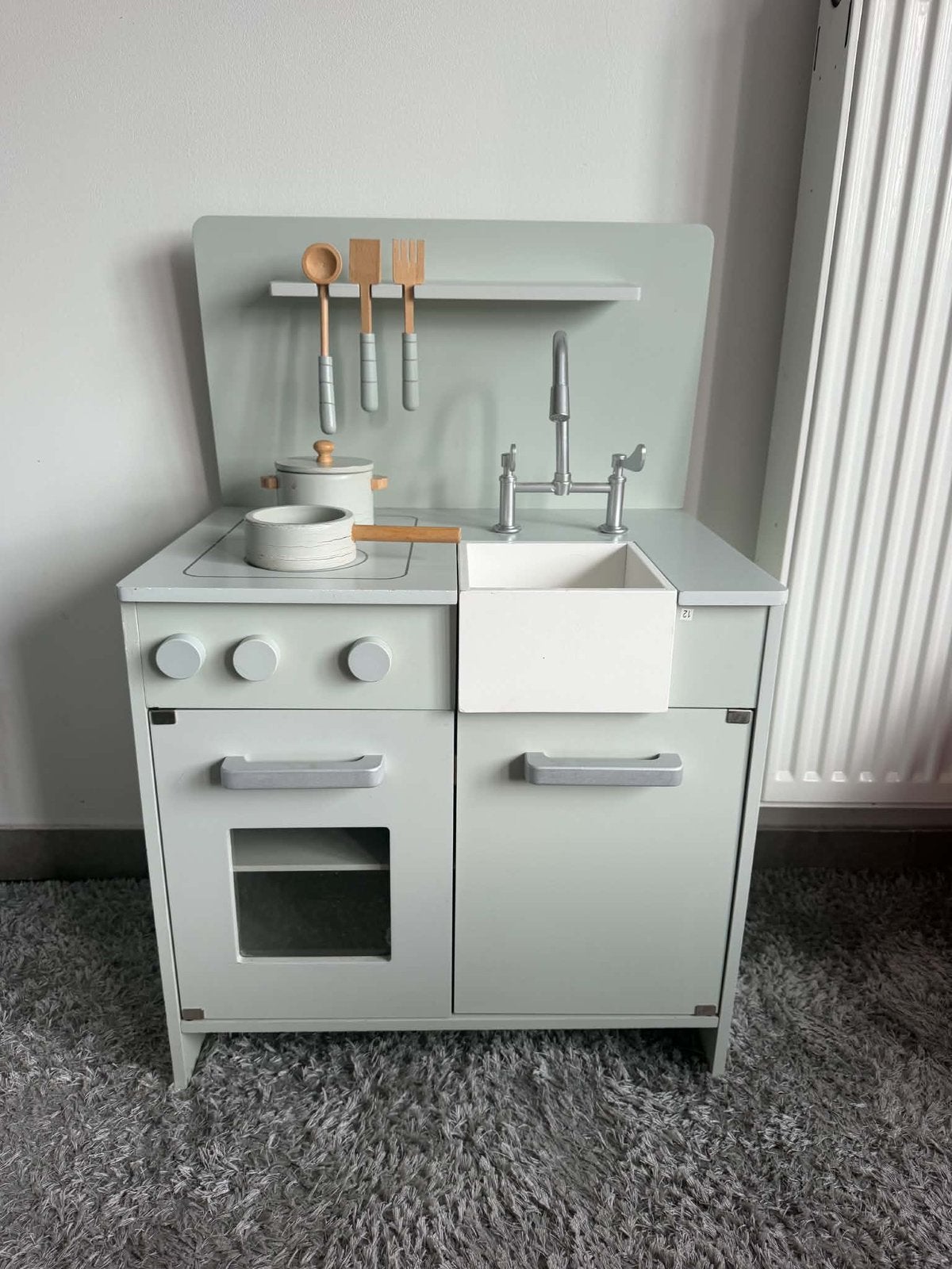 Petite Amélie Speelkeuken Mint Grijs, Ophalen, Zo goed als nieuw, Speelkeuken