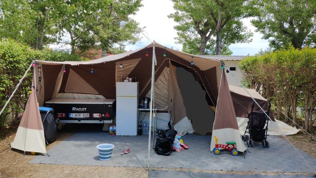 vouwwagen Panama up, Caravans en Kamperen, Ophalen, Beige, Raclet, Aanwezig