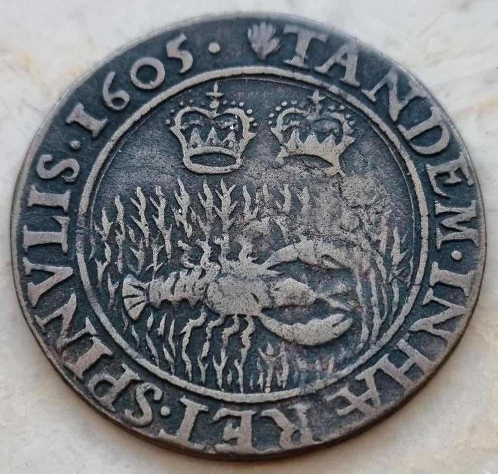 Rekenpenning 1605 (Alb./Elisab.) / Overgave Oostende, Enlèvement ou Envoi, Monnaie en vrac