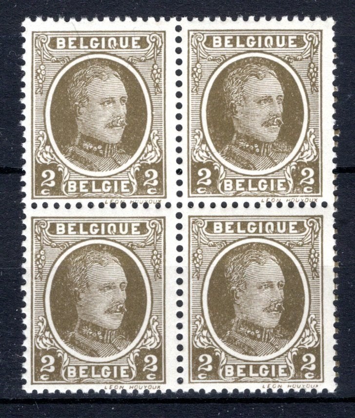 191 MNH 1922 - Z.M. Koning Albert 1 (4 stuks), Verzenden, Postfris, Postfris