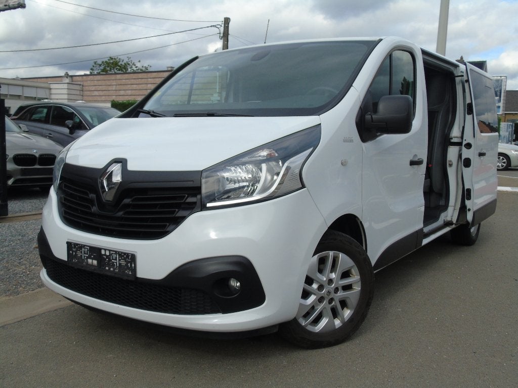 Renault Trafic 1.6 dCi*Dubbele Cabine 6Plts*1e Eigen*EURO 6b, Auto's, Voorwielaandrijving, Stof, Bedrijf, Te koop