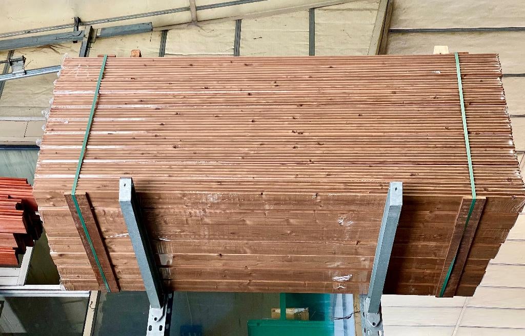 ACTIE : Thermowood / thermo grenen plank / planchette 18mm, Doe-het-zelf en Bouw, Hout en Planken, Geïmpregneerd, Minder dan 25 mm