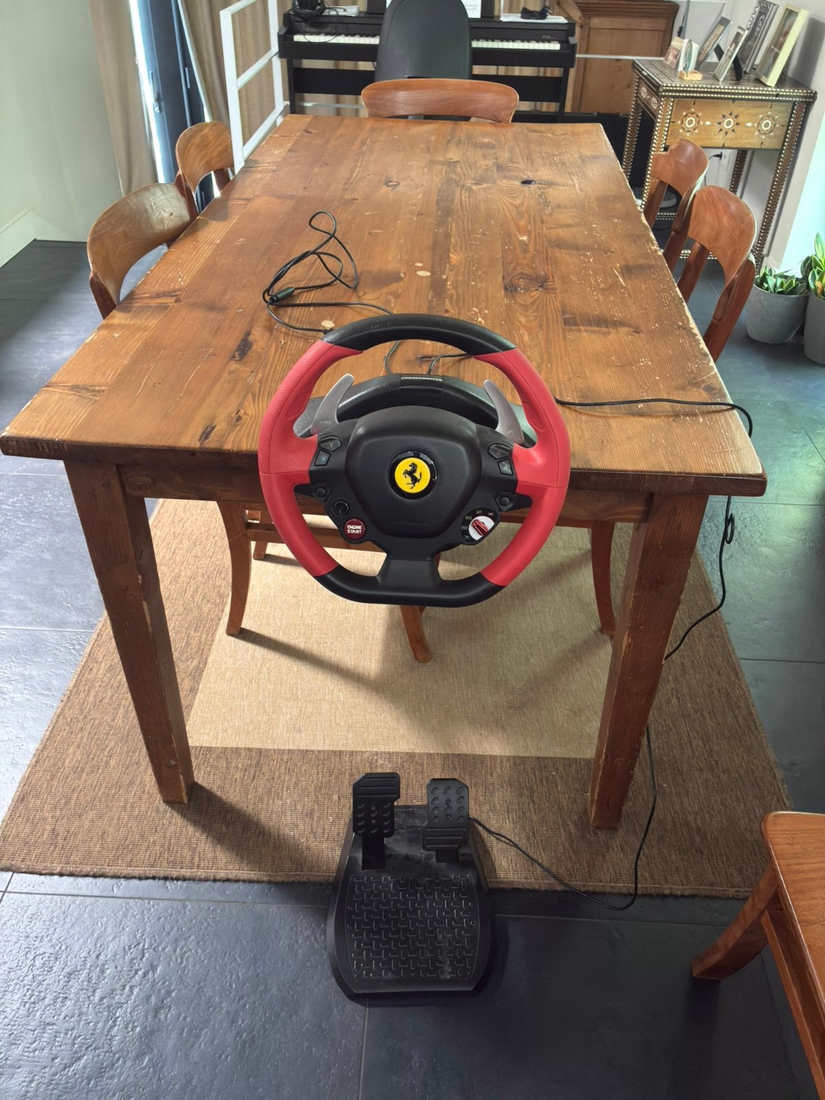 Thrustmaster T80 Ferrari 458 Spider stuurwiel met pedalen, Games en Spelcomputers, Ophalen, Zo goed als nieuw, Stuurtje of Sportattribuut