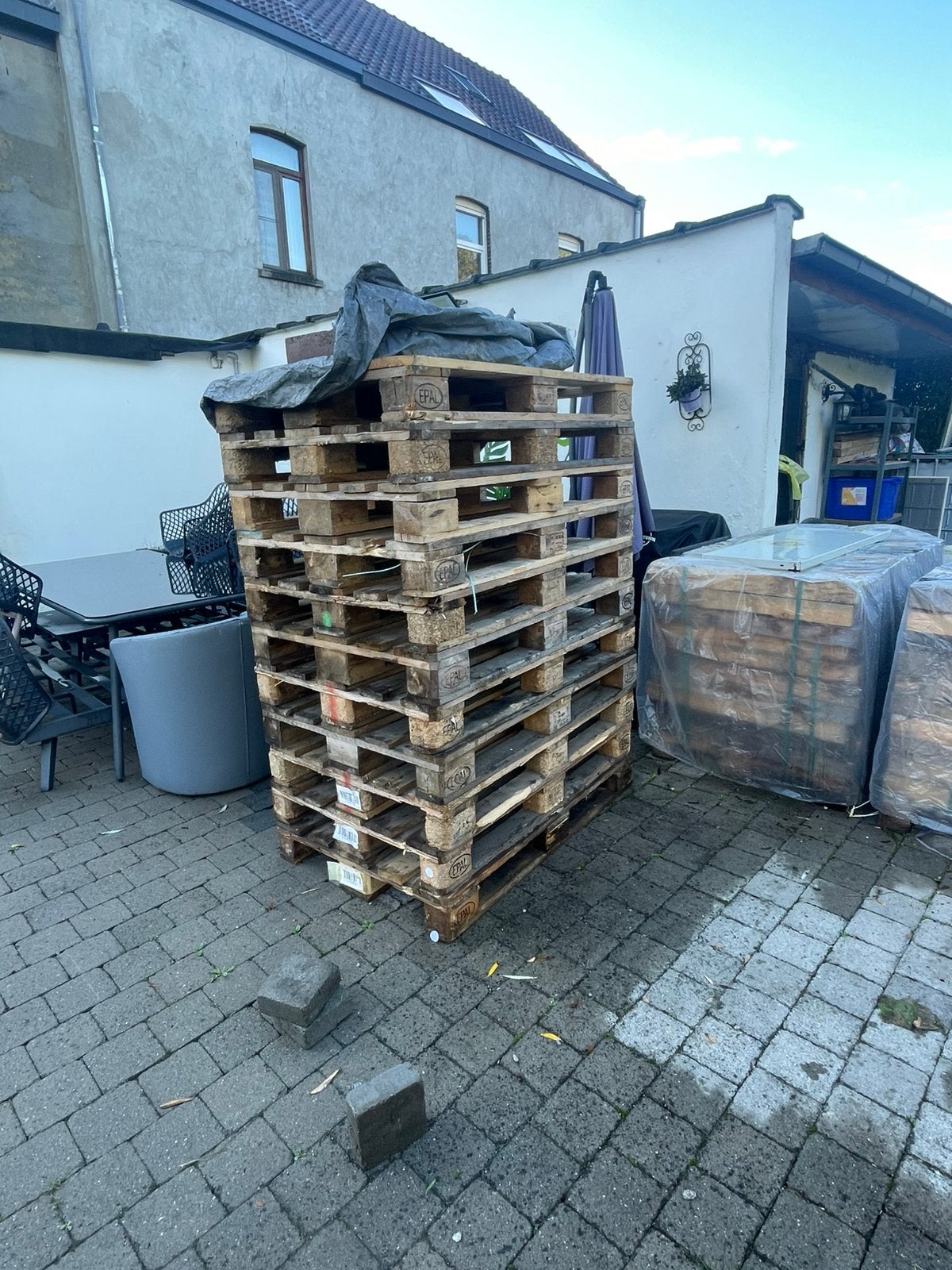 Euro palet 11 stuks normal per stuks 6 euro, Bricolage & Construction, Enlèvement, Comme neuf