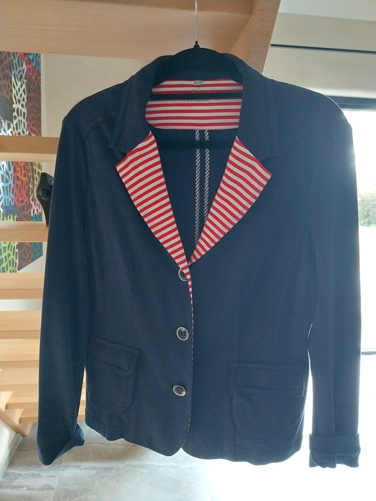donkerblauwe vestje RABE maat 42, Ophalen of Verzenden, Maat 42/44 (L)