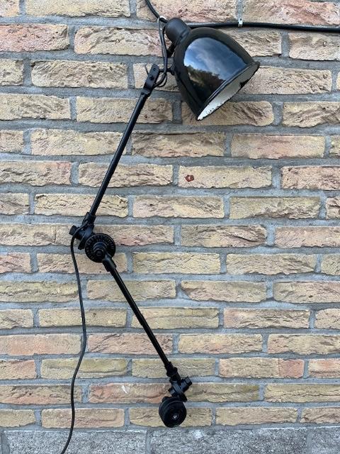 vintage industriële verstelbare lamp, Antiek en Kunst, Ophalen
