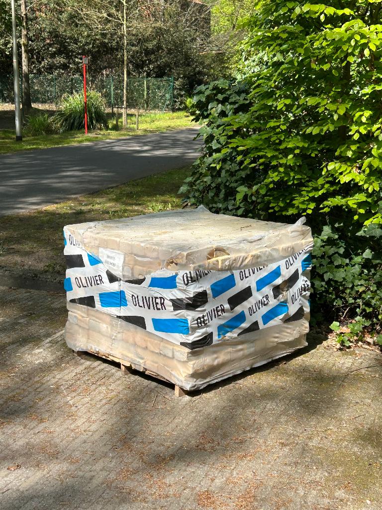 Pallet gevelsteen Brugse abdij moef (6m2), Doe-het-zelf en Bouw, Metselstenen, Ophalen, Nieuw, Overige typen