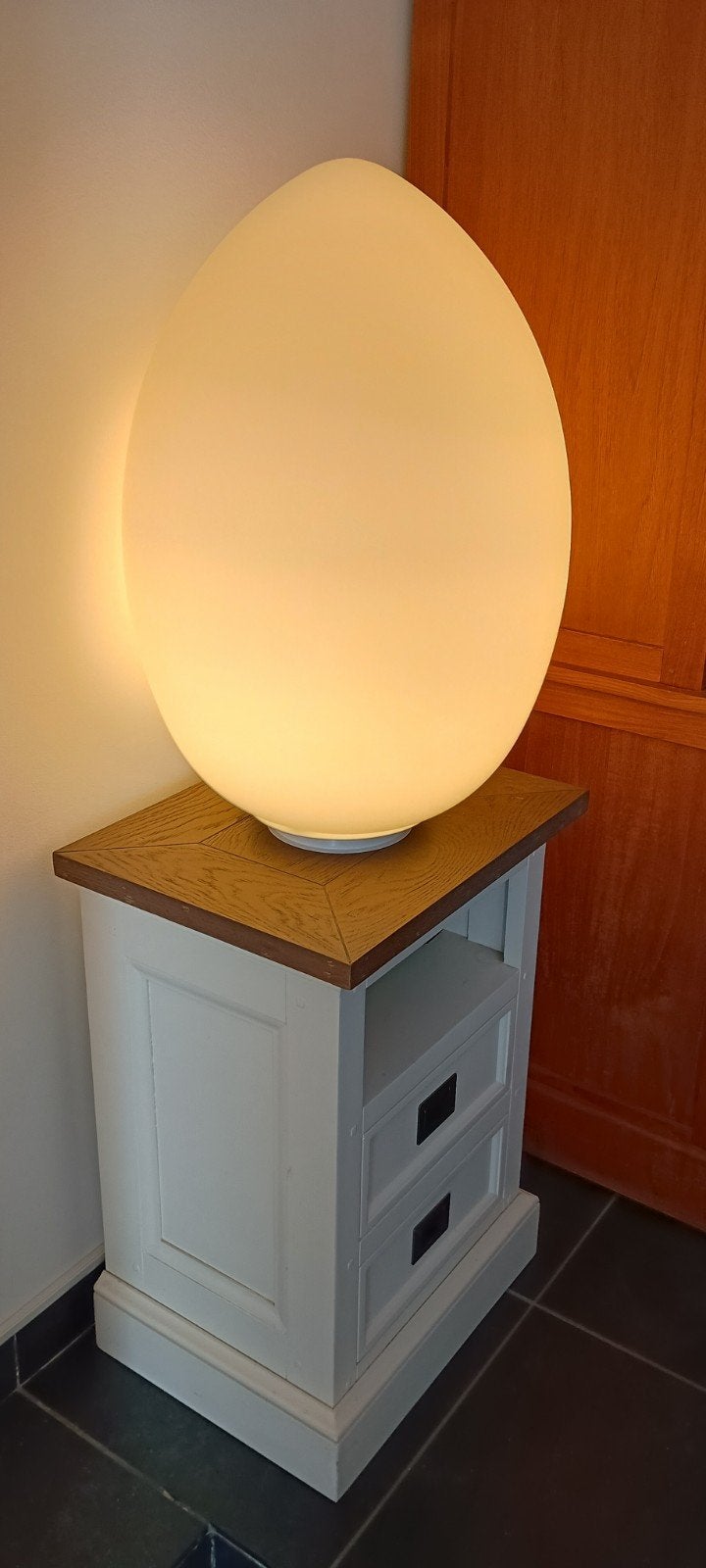 fontana arte uovo, Huis en Inrichting, Ophalen, Nieuw, Wit, Glas